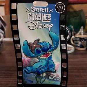 Stitch Crashes Disney Little Mermaid Pin